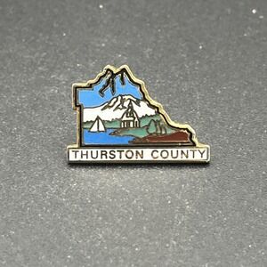 Thurston County Washington State Lapel Hat Pin